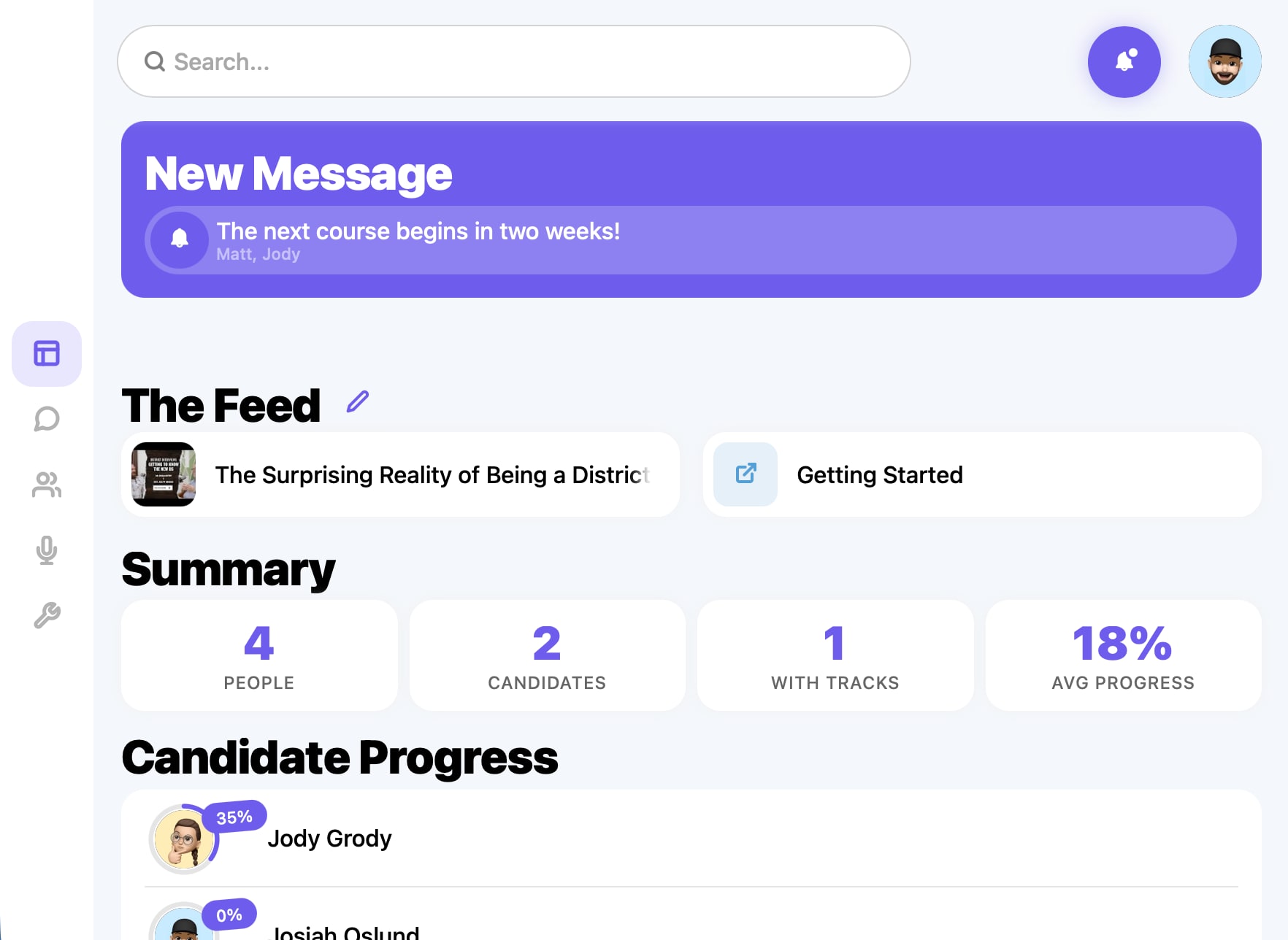 Main Dashboard